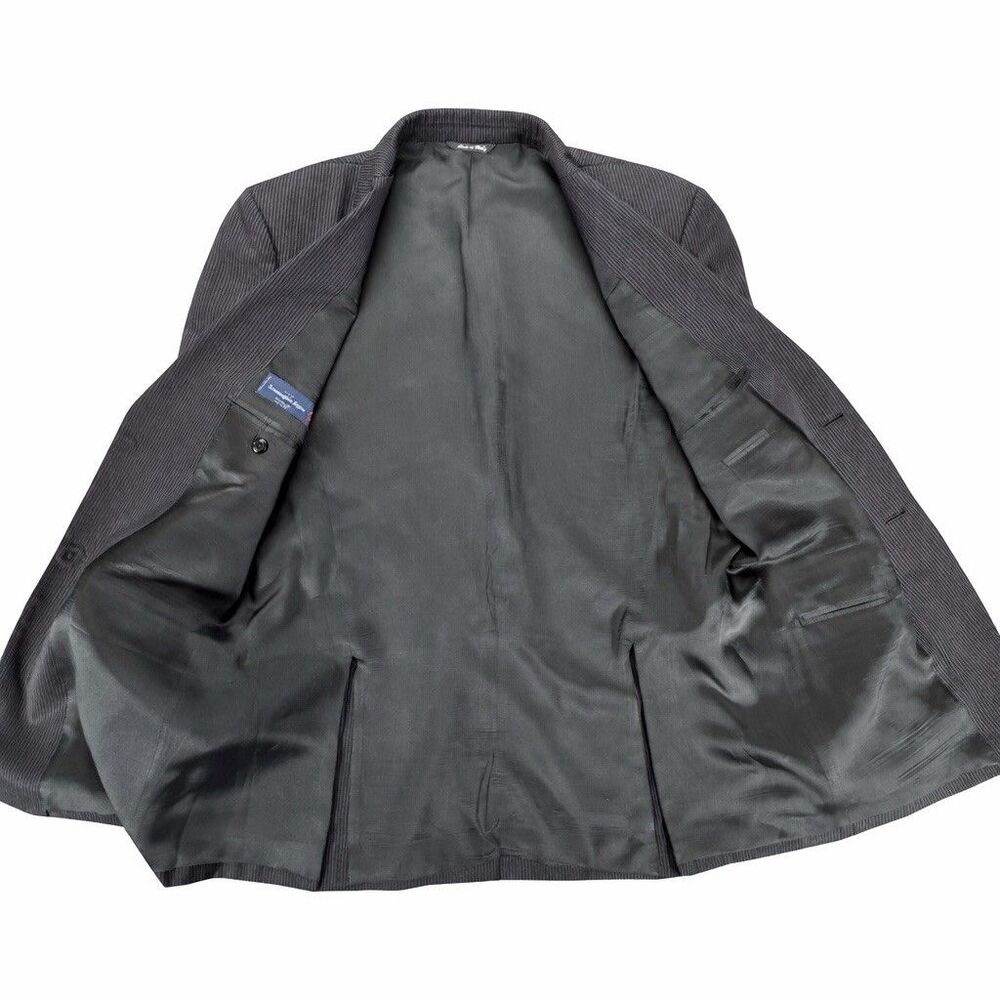 Ermenegildo Zegna Traveller Blazer 38R Wool Silk Pinstripe Italy - Picture 6 of 8